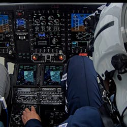 H145 Flight Deck visuals captured during demo flight out of Dare County Regional Airport in Manteo, North Carolina, May 2018.