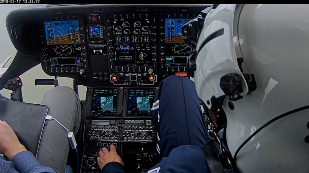 H145 Flight Deck visuals captured during demo flight out of Dare County Regional Airport in Manteo, North Carolina, May 2018.