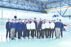 Under the terms of the agreement, ExecuJet and Tianjin Haite will continue to cooperate in support of ExecuJet Haite, a full-service state-of-the-art business jet facility located at Binhai International Airport in Tianjin, China.