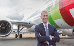 Chris Cholerton with the Trent 7000 engine and A330neo aircraft at Farnborough Airshow Chris Cholerton with the Trent 7000 engine and A330neo aircraft at Farnborough Airshow