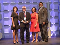 The Airport Minority Advisory Council (AMAC) recognized Jon E. Mathiasen, AAE, president and CEO of the Capital Region Airport Commission, with a Hall of Fame award at the Catalyst Awards luncheon at its 34th Annual Airport Business Diversity Conference in Seattle on Aug. 24.