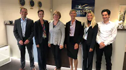 ExecuJet Munich FBO team celebrate IS BAH Stage I accreditation 5b7d674cae28a