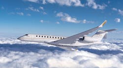 Bombardier Global 7500 business jet.