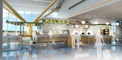 Opening in the airport&rsquo;s Terminal B will be Kelly&rsquo;s Roast Beef, the family-owned casual eatery with four eastern-Massachusetts locations that started in 1951 as the creator of the original roast beef sandwich