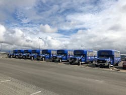 The new fleet replaces the 2003 Ford Aerotech “Cutaway”-style minibuses with El Dorado Class-E buses from Creative Bus Sales. The new fleet replaces the 2003 Ford Aerotech “Cutaway”-style minibuses with El Dorado Class-E buses from Creative Bus Sales.