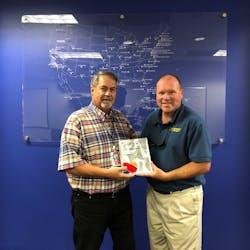 (Left to right) Larry Laney, Director of Ground Support for Southwest Airlines and Ben Reeves, Vice President of Power Stow Americas