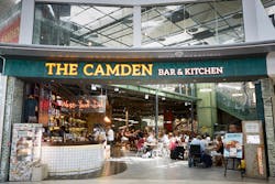 Local beers including Camden Hells Lager and Camden Pale Ale from Camden Town Brewery are also on offer, alongside other premium beers, wines and a selection of cocktails. Local beers including Camden Hells Lager and Camden Pale Ale from Camden Town Brewery are also on offer, alongside other premium beers, wines and a selection of cocktails.