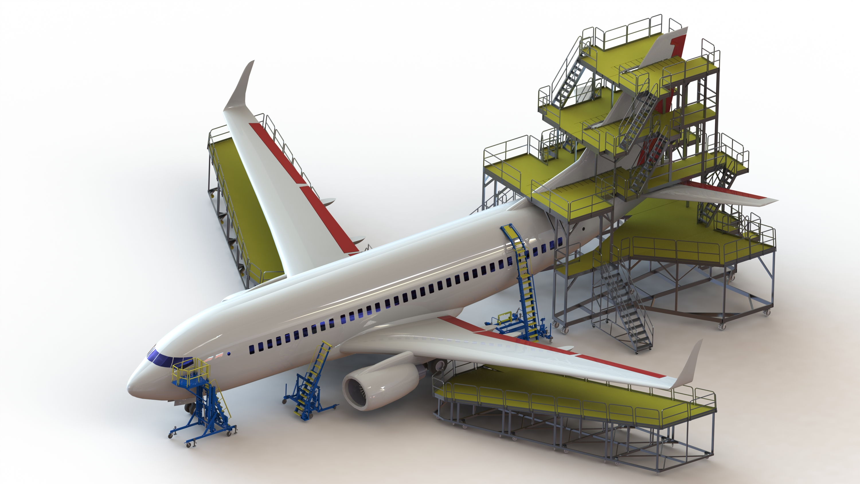 737 Maintenance Stands