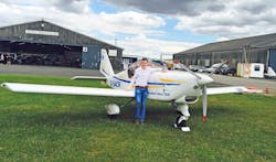 17-year-old Republic of Ireland student, Stephen Daly, preparing for flight at Sherburn Aero Club. 17-year-old Republic of Ireland student, Stephen Daly, preparing for flight at Sherburn Aero Club.