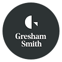 GreshamSmith CMYK Brandmark CenteredStacked Reversed 5b9138f93bd73