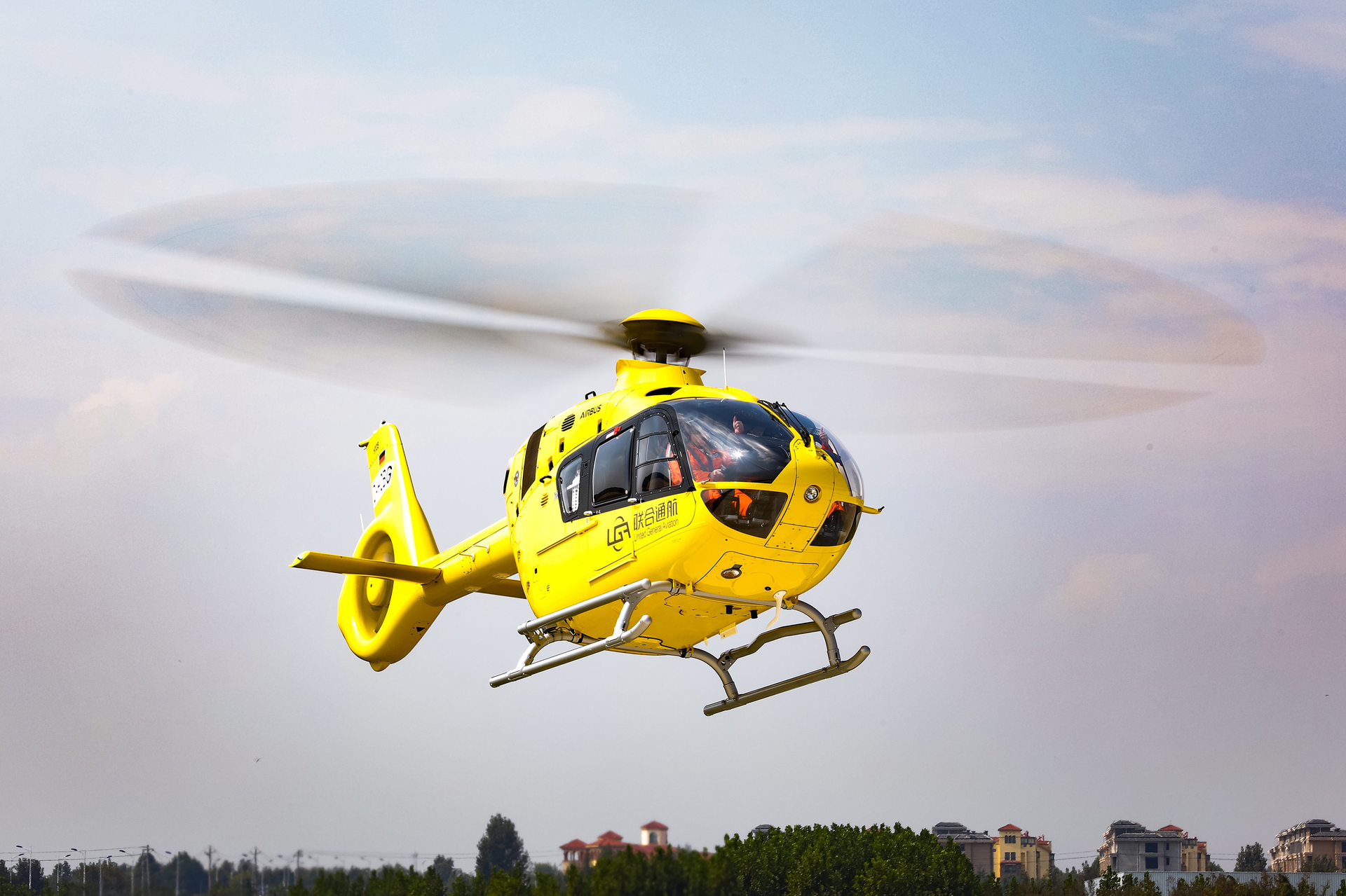 H135 in the Airbus Helicopters delivers the first of 100 H135s for China in Qingdao Airbus Helicopters 5bae2c6b7d4d9
