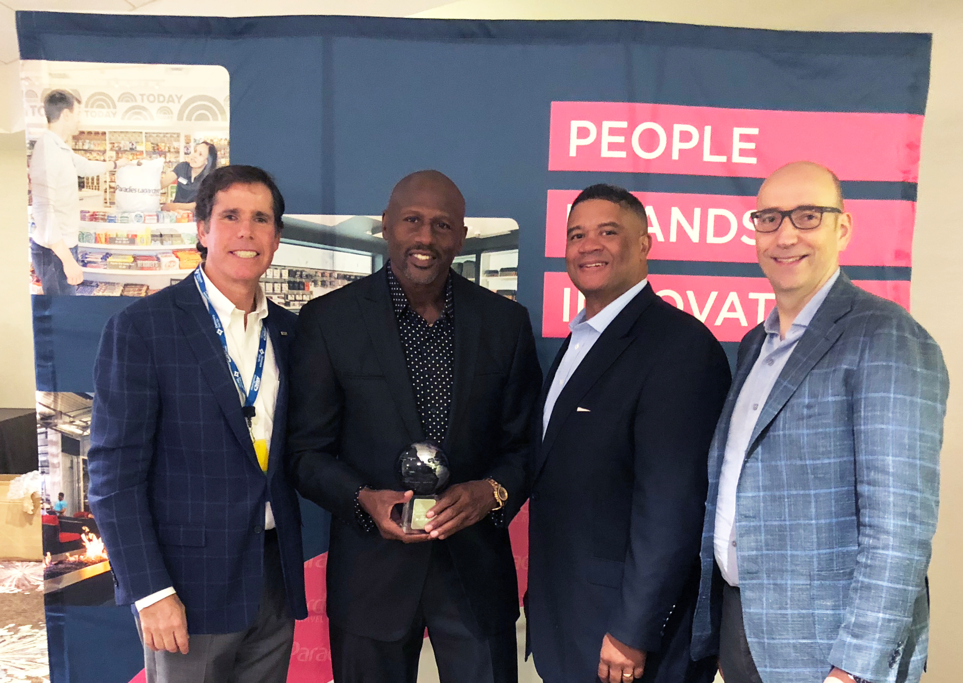 Gregory E. Torrez of Torrez International, LLC, a partner at Phoenix Sky Harbor International Airport, received the Berta Banta Innovation Award. Mark Wade of Mark II, LLC, a partner at General Mitchell International Airport in Milwaukee, received the Jethro Pugh Community Initiative Award.