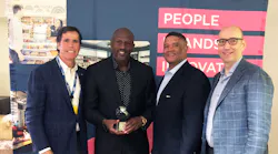 Gregory E. Torrez of Torrez International, LLC, a partner at Phoenix Sky Harbor International Airport, received the Berta Banta Innovation Award. Mark Wade of Mark II, LLC, a partner at General Mitchell International Airport in Milwaukee, received the Jethro Pugh Community Initiative Award.