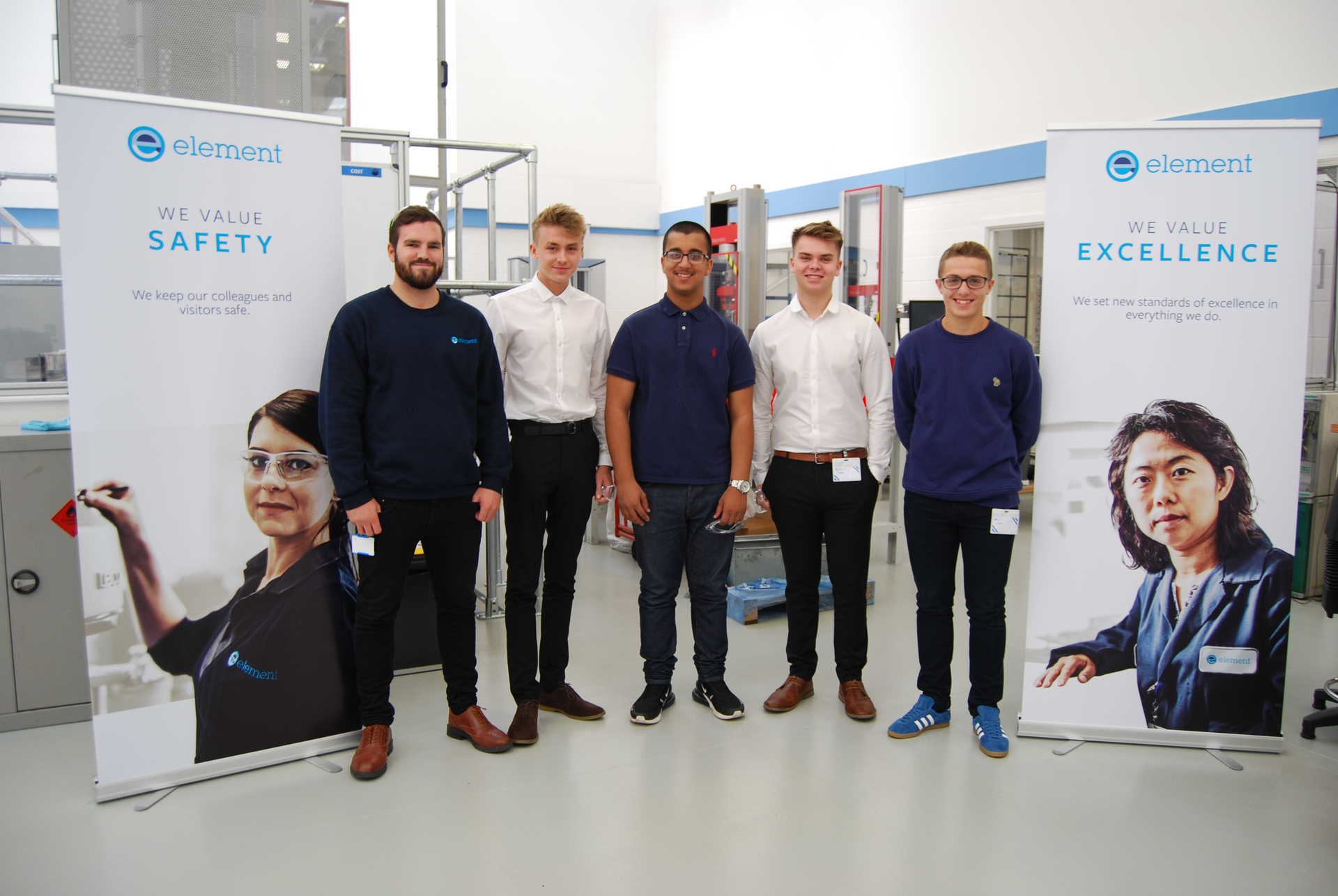 Sheffield Apprentices: L R Reece Bennett, Jack Senior, Hashim Munir, James Thrall and Jay Peat