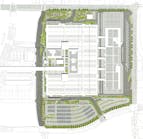 The facility layout above is LAGP&rsquo;s site plan for the ConRAC. By condensing the footprint of facility, future development opportunities become available.