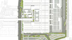The facility layout above is LAGP’s site plan for the ConRAC. By condensing the footprint of facility, future development opportunities become available. The facility layout above is LAGP’s site plan for the ConRAC. By condensing the footprint of facility, future development opportunities become available.