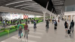 Graphic showing of the new terminal. Graphic showing of the new terminal.