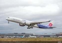 A350 900 China Airlines MSN239 take off 5bcddb64570e0
