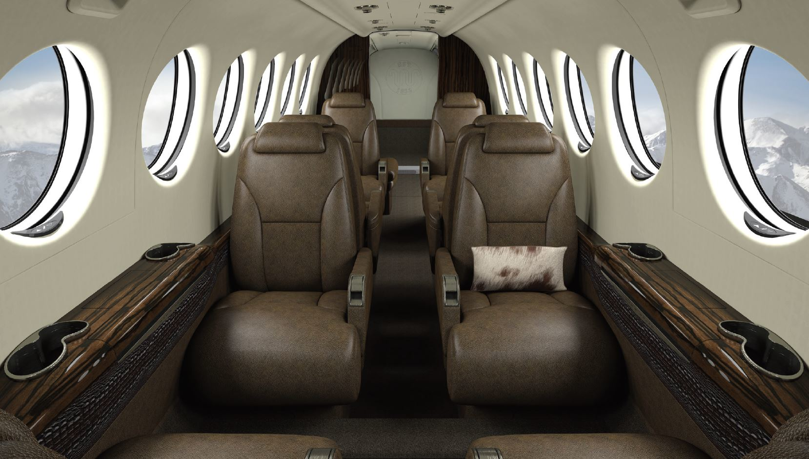 King Ranch edition King Air 350i interior 5bd1d16d38ec9