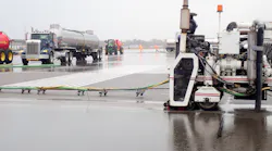Penhall Company equipment completing initial test section on Oct. 30, 2017