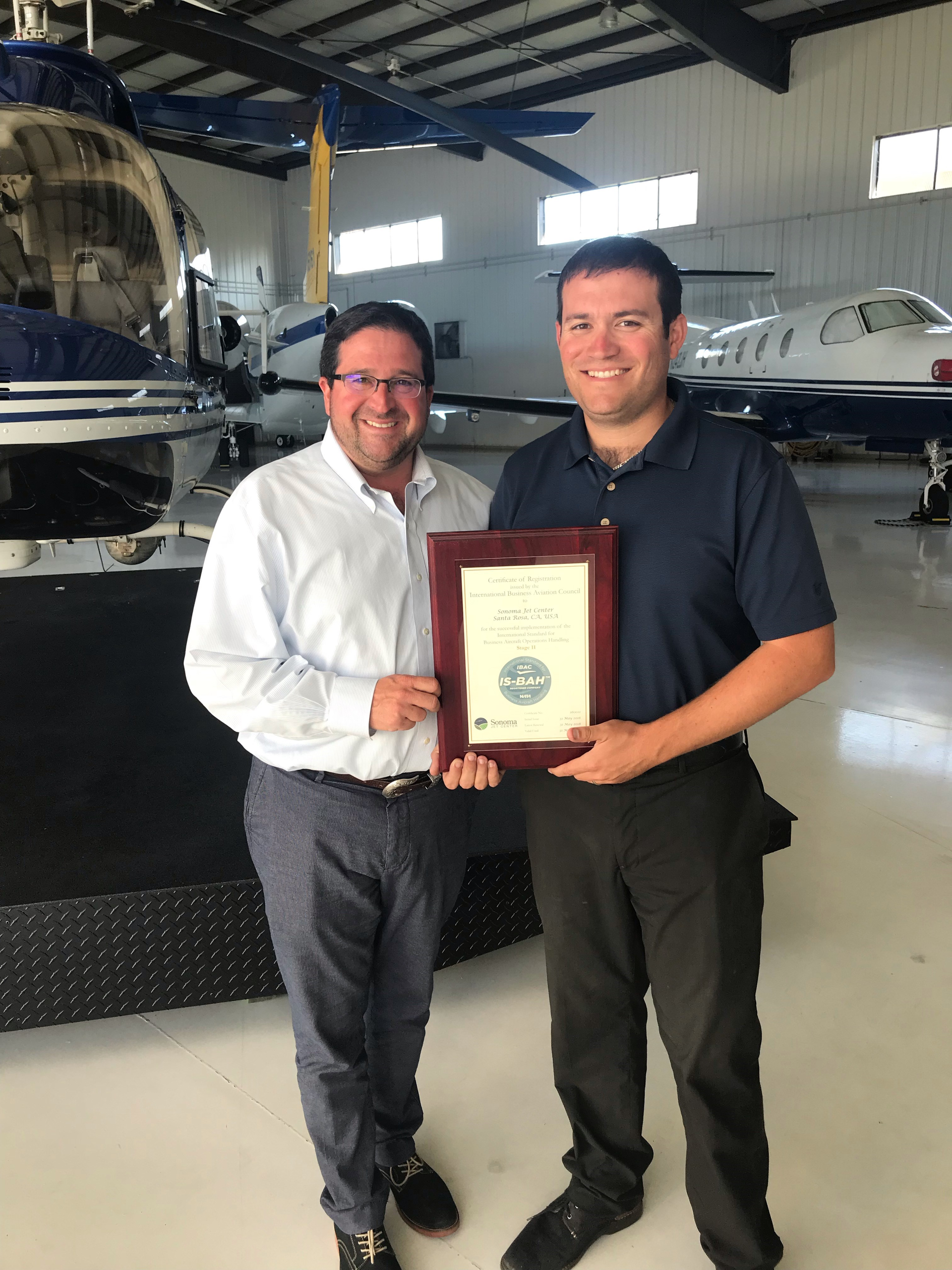 Photo To Accompany Sonoma Jet Center Announces Stage Ii Is Bah Safety Certification 5bc0c985afcba