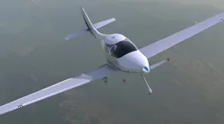 Sun Flyer 4 in flight.