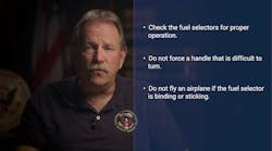 Pilots: Ensure Your Fuel Selector Works