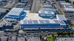 Van Nuys Airport business tenant Aeroplex/Aerolease Group&rsquo;s solar rooftop and canopy system, which recently went online, eliminates approximately 4 million pounds of carbon dioxide emissions each year, which equates to approximately 6.5 million annual car miles saved.