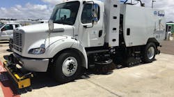 San Diego International Airport crews utilize sweeper trucks during the early morning hours to clear FOD from the runway and taxiways.