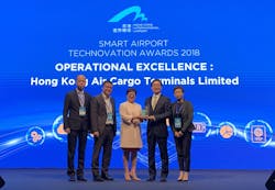 (From left) Hactl Senior Manager – Performance Enhancement, Eric Poon; General Manager - Operation Services, Paul Won; Finance Director, Amy Lam; Airport Authority Hong Kong, Chief Executive Officer, Fred Lam; and Hactl Executive Director, Cindy Ng. (From left) Hactl Senior Manager – Performance Enhancement, Eric Poon; General Manager - Operation Services, Paul Won; Finance Director, Amy Lam; Airport Authority Hong Kong, Chief Executive Officer, Fred Lam; and Hactl Executive Director, Cindy Ng.