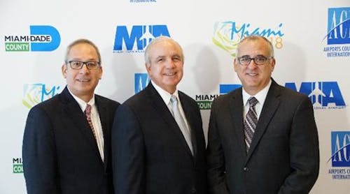Miami-Dade Aviation Director Lester Sola, Miami-Dade County Mayor Carlos A. Gimenez and Chairman of the Board of County Commissioners Esteban L. Bovo, Jr. gave remarks at the conference&rsquo;s opening ceremony.
