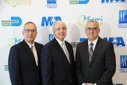 Miami-Dade Aviation Director Lester Sola, Miami-Dade County Mayor Carlos A. Gimenez and Chairman of the Board of County Commissioners Esteban L. Bovo, Jr. gave remarks at the conference&rsquo;s opening ceremony.