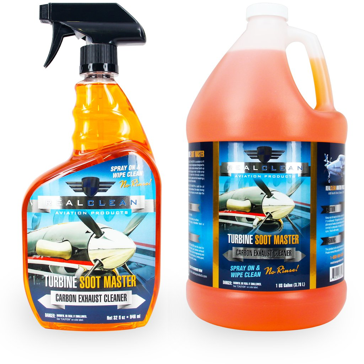 Carbon Soot Remover and Degreaser From RealClean Aviation Products
