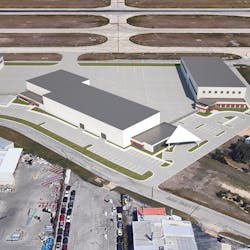 The redevelopment of the 8.87-acre Hawker Beechcraft parcel located off John Cape Road will feature seven hangars totaling 100,280 SF ranging in size from 12,000 sf to over 15,000, 28&rsquo; tall doors, and over 25,000 SF of attached offices.
