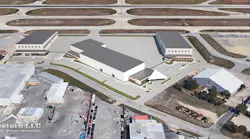The redevelopment of the 8.87-acre Hawker Beechcraft parcel located off John Cape Road will feature seven hangars totaling 100,280 SF ranging in size from 12,000 sf to over 15,000, 28’ tall doors, and over 25,000 SF of attached offices.