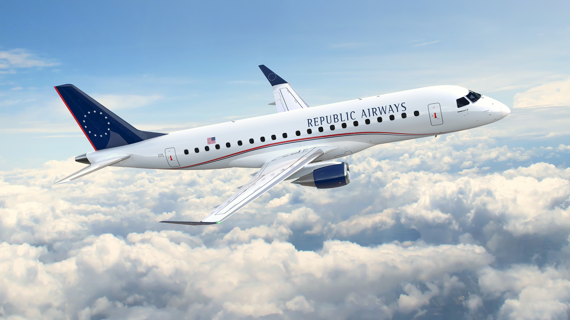 E175 REPUBLIC AIRWAYS 3D MODEL