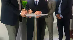 Oliver Bergsch, VP Sales, EMEA and APAC; Peter Böttge, Out-going CEO, Excellent Air; Richard Hekker, In-coming CEO, Excellent Air; and Jiri Bouhuizen, Sales Manager FBO, EMEA