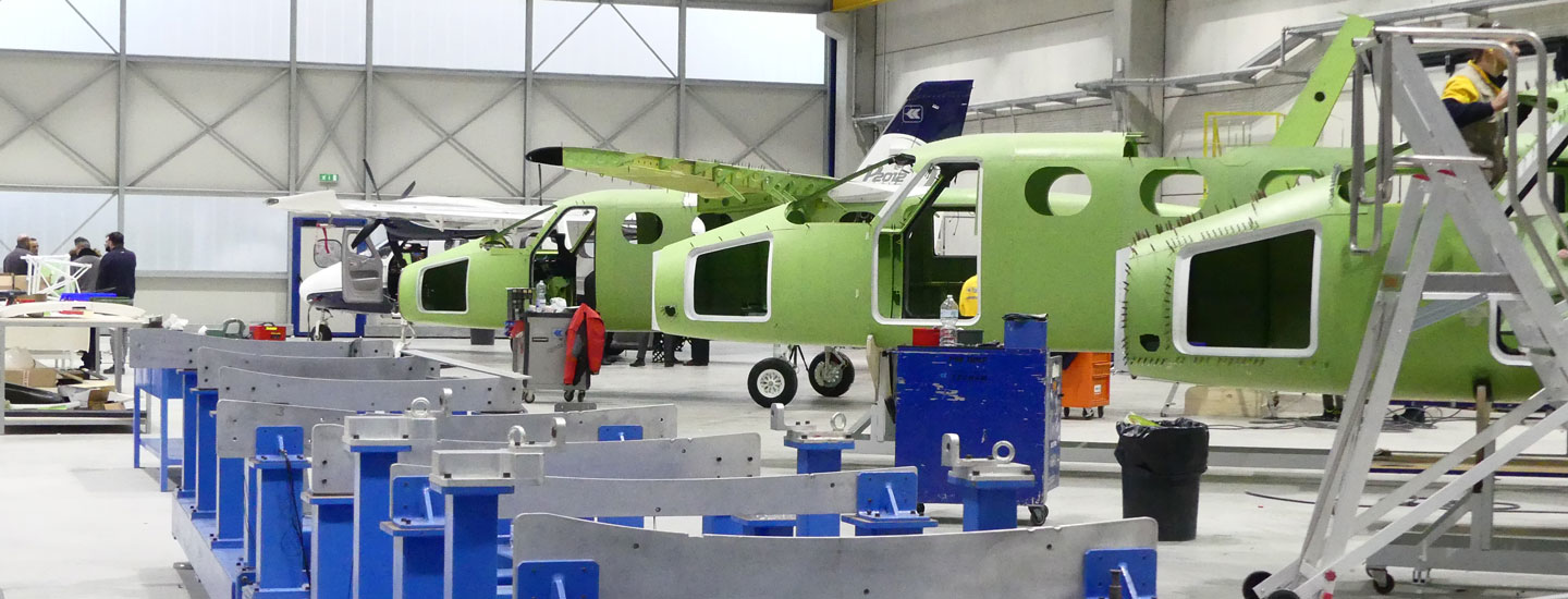 Tecnam P2012 Facility in Capua Italy