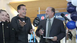 Passenger Sergio Aguilera Sr Learns he is SJC s 14 3 Millionth Passenger.