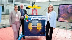 Councilwoman Nury Martinez (left), Board of Airport Commissioners member Jeffery Daar and Helinet Aviation Chief Executive Officer Kathryn Purwin stand with the newly dedicated play structure at the VNY observation area on Monday. Councilwoman Nury Martinez (left), Board of Airport Commissioners member Jeffery Daar and Helinet Aviation Chief Executive Officer Kathryn Purwin stand with the newly dedicated play structure at the VNY observation area on Monday.