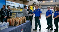 Workers at Pittsburgh International Airport handed out free lunches to federal employees on fridays during the shutdown.
