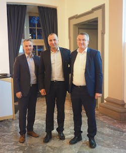 From left to right, Thomas Hoffmann, Norbert Haslacher (CEO Frequentis AG) and Gerald Enzinger From left to right, Thomas Hoffmann, Norbert Haslacher (CEO Frequentis AG) and Gerald Enzinger