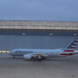 Exterior of American Airlines Hangar 2 at O&apos;Hare International Airport