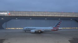 Exterior of American Airlines Hangar 2 at O&apos;Hare International Airport