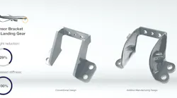 Liebherr Aerospace sensor bracket nose landing gear.
