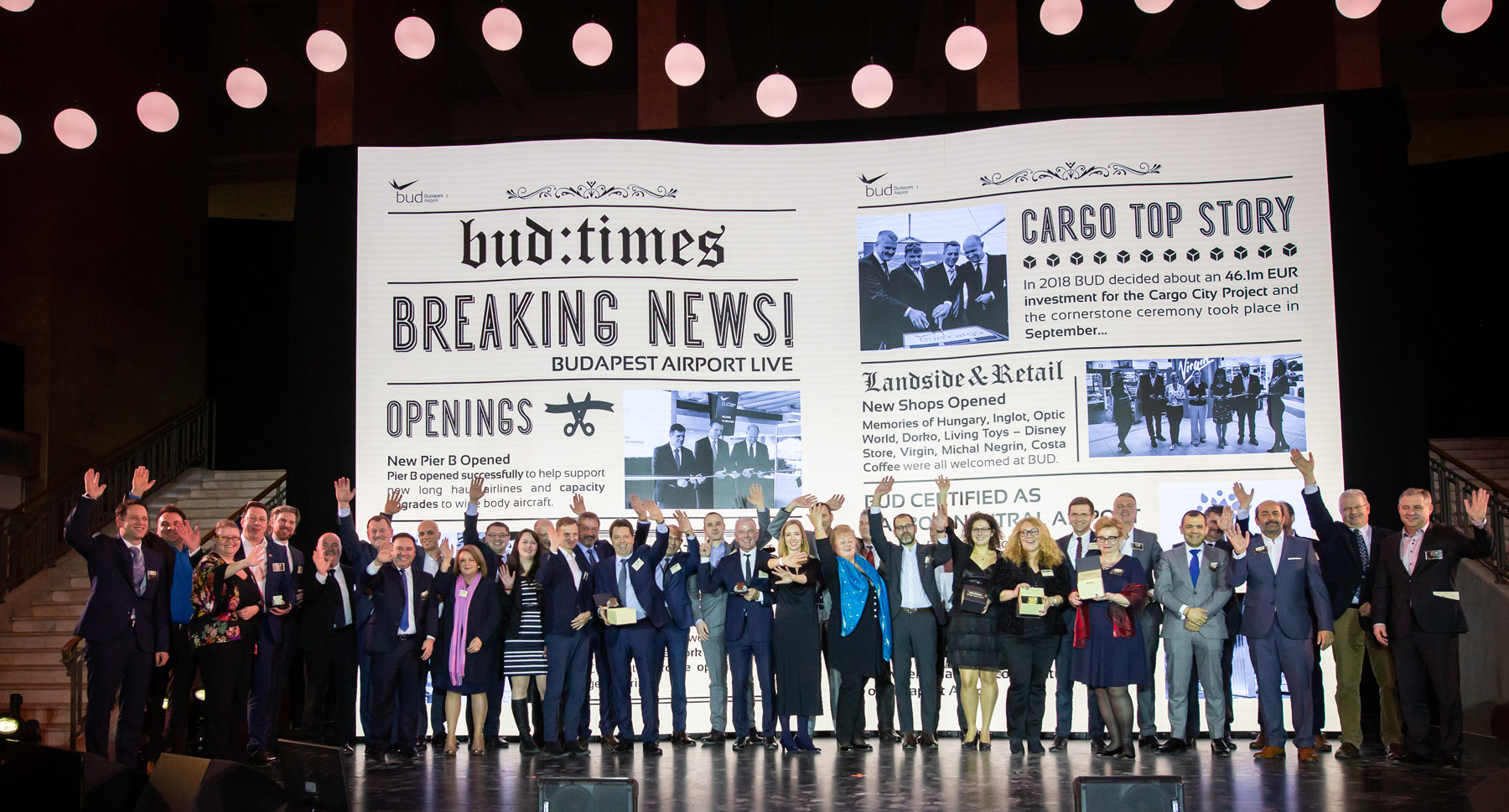 Budapest Airport (BUD) celebrated record-breaking air cargo volumes for 2018 at its 12th annual Awards Ceremony and applauded top-achieving air cargo partners.