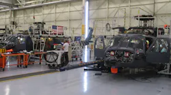 Two HH-60W Combat Rescue Helicopters are at the Sikorsky Development Flight Center in West Palm Beach, FL, in preparation for flight test.