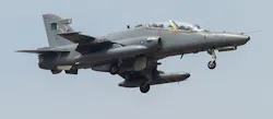 UAE Hawk aircraft fleet supported by AMMROC sponsors of the Saudi International Airshow.