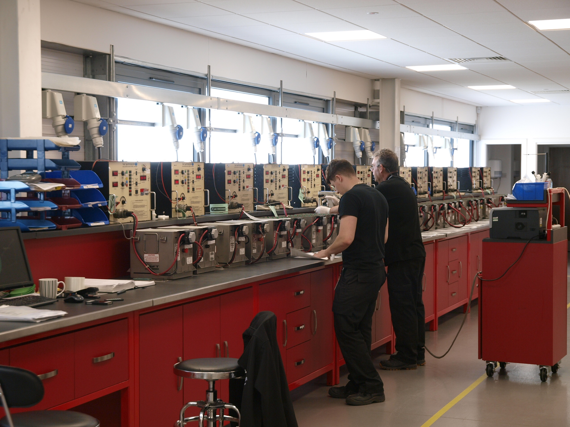 Satair's new battery shop near London Heathrow Airport.