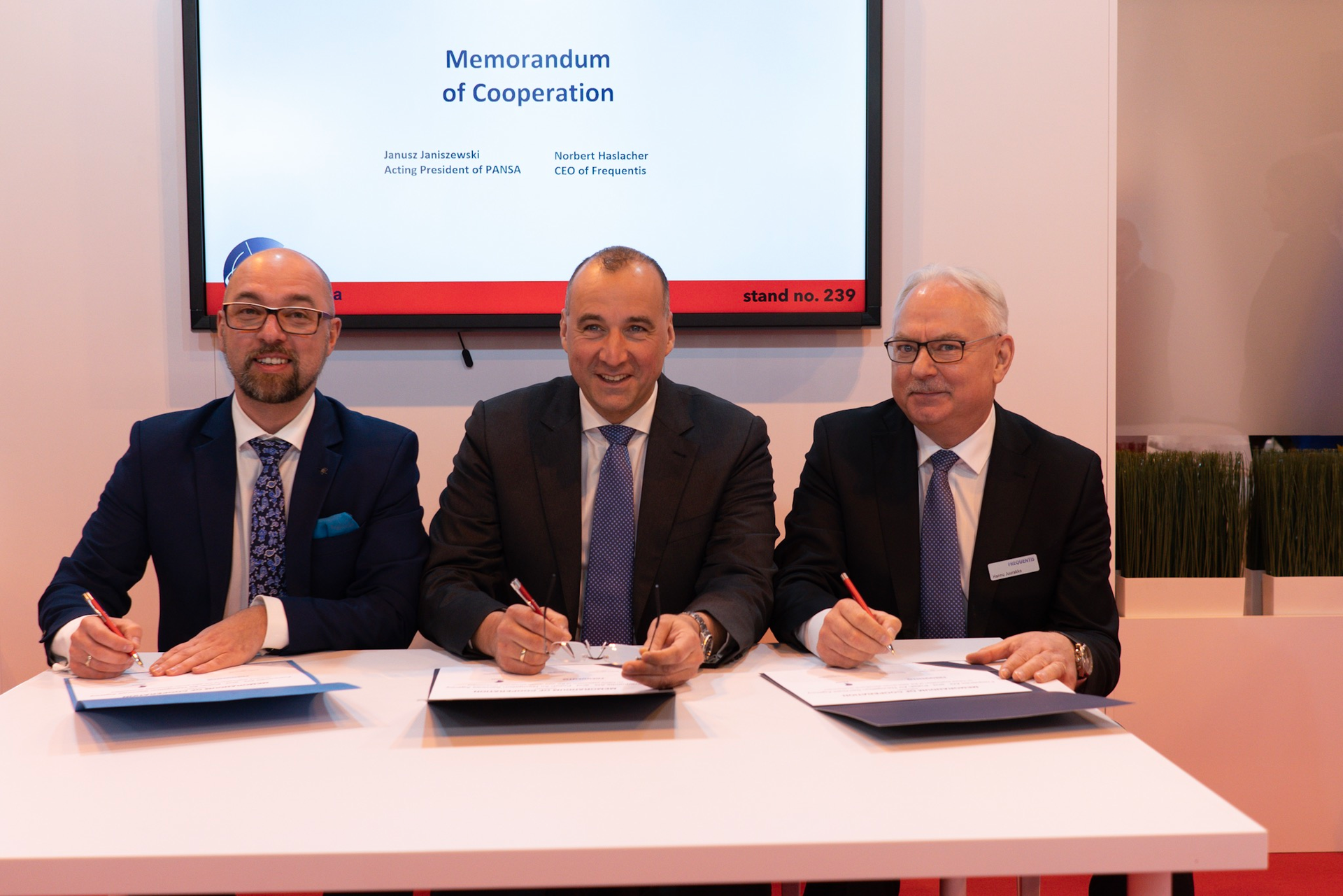 Left to right: Janusz Janiszewski, Norbert Haslacher, Hannu Juurakko